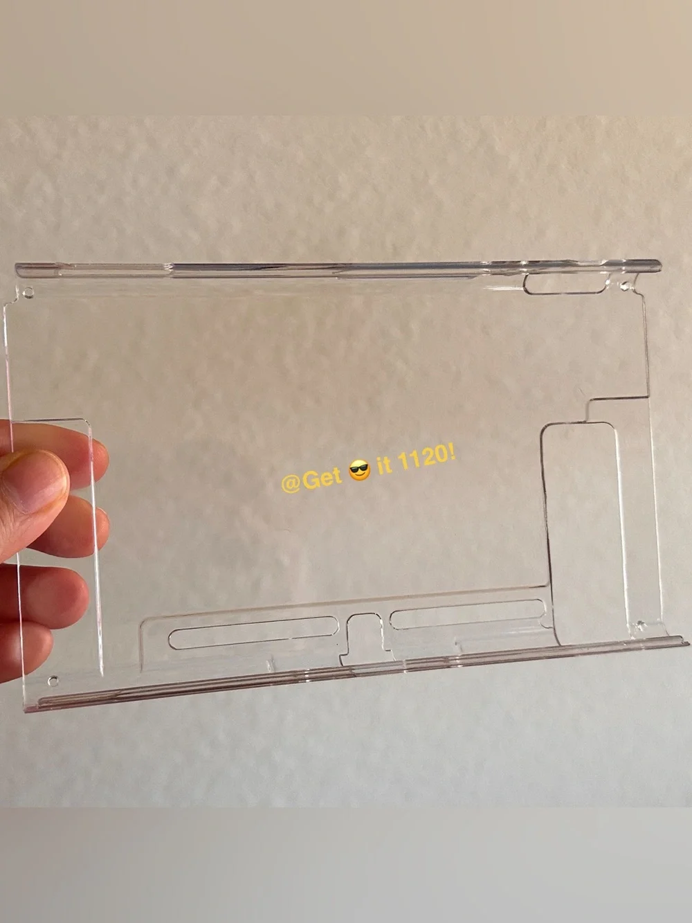 Nintendo Switch Clear Cover Case + Soft Silicon Thumb Cover